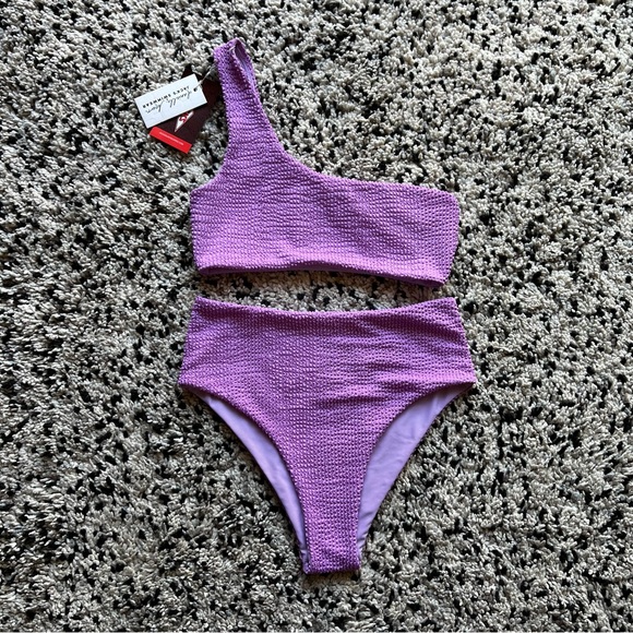 Danielle Brown x Jack’s Swimwear Purple 2-piece Swimsuit + Extra Bottoms S / XS - Picture 10 of 12